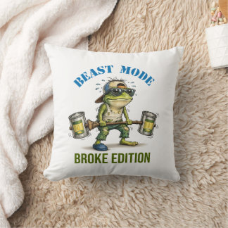 Oreiller de lancer Bête de grenouille drôle Mode c