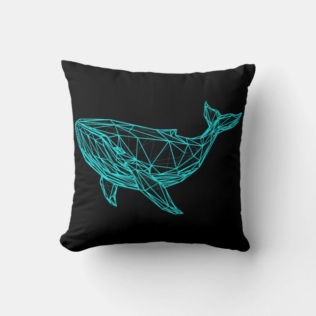 Oreiller de lancer Cool Gamer Whale (Recto)