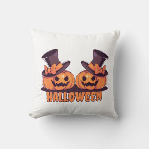 Oreiller de lancer de citrouille d'Halloween