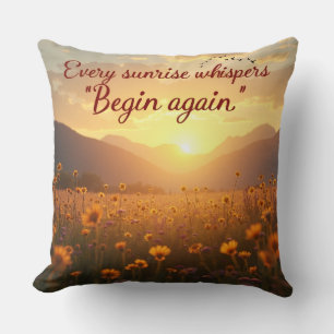 Oreiller de levage de soleil 20 x 20
