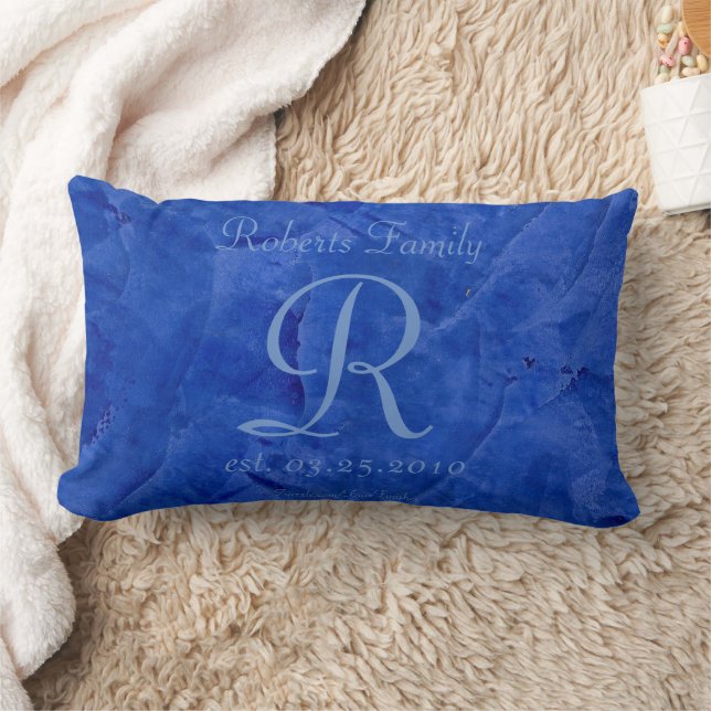 Oreiller de luxe à monogramme personnalisé (Couverture)