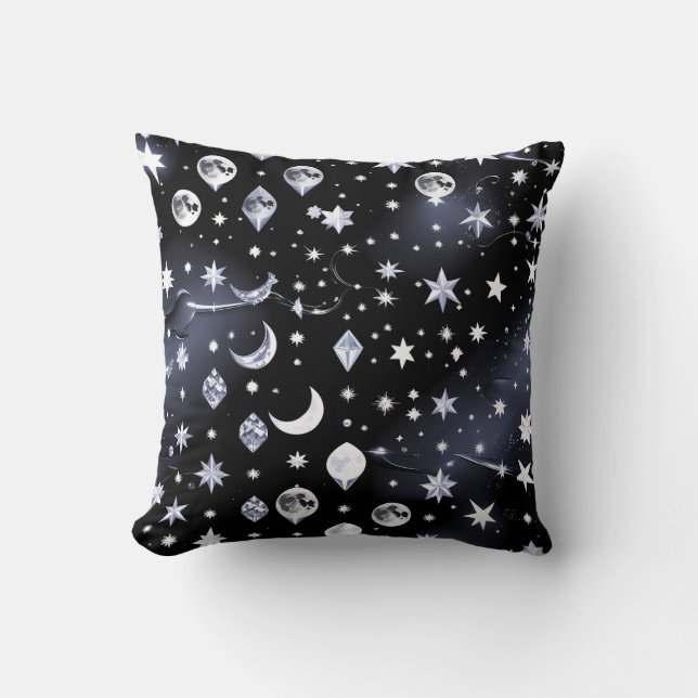 Oreiller de Luxe Onyx Lune Céleste (Recto)