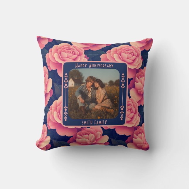 Oreiller de mariage inspirant M. et Mme   (Recto)