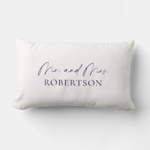 Oreiller de mariage personnalisé M. et Mme.
