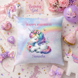 Oreiller de naissance Licorne Pastel Magique Étinc