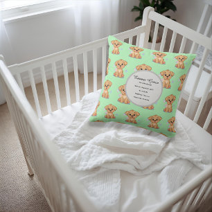 Oreiller de naissance personnalisé pour chiots