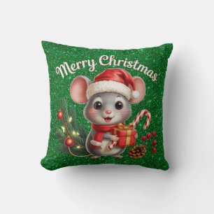 Oreiller de Noël à lancer en forme de souris
