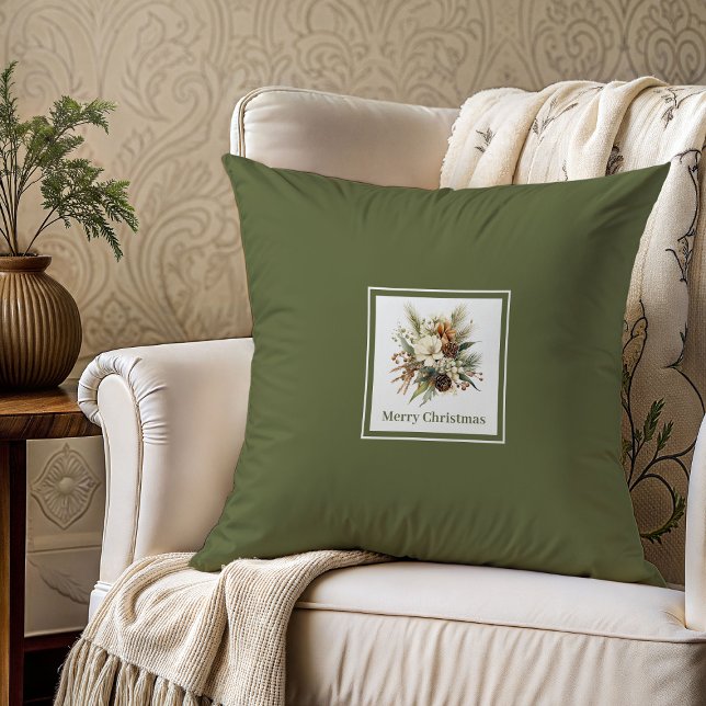 Oreiller de Noël aux Tons Terreux Meilleur Cadeau (Earthy Tones Christmas Pillow Best Gift)