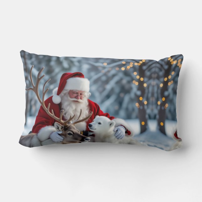 Oreiller de Noël Bonhomme de Neige (Verso)