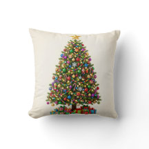 Oreiller de Noël Classique en Forme de Sapin