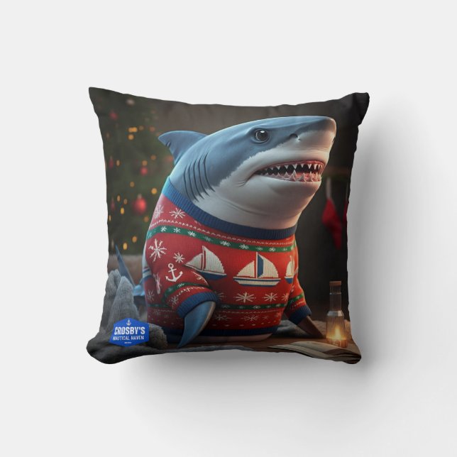 Oreiller de Noël de la faune de requins (Recto)