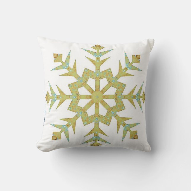 Oreiller de Noël en forme de flocon de neige (Recto)