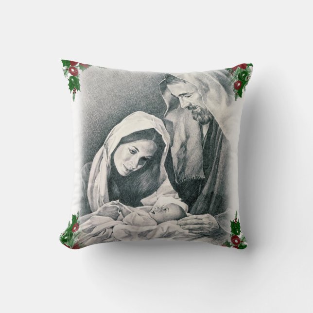 Oreiller de Noël, Jésus Christ (Recto)