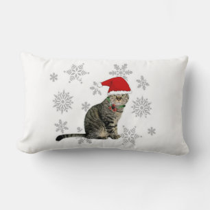 Oreiller de Noël Meow Snowflake, 2 Faces