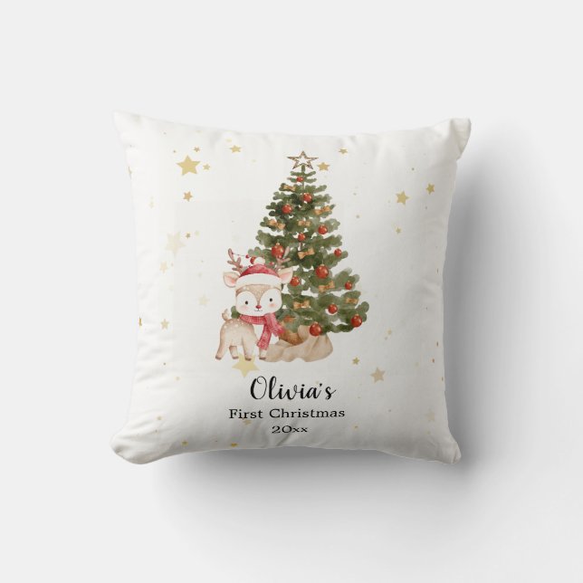 Oreiller de Noël personnalisé pour bébé pour son p (Recto)