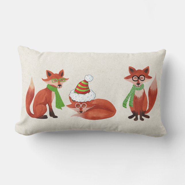 Oreiller de Noël Renard (Recto)