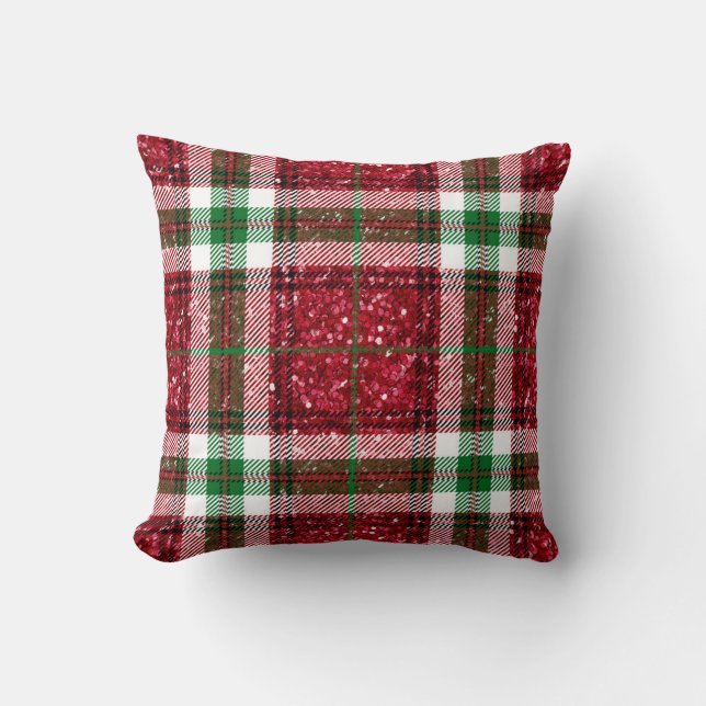 Oreiller de Noël tartan (Recto)