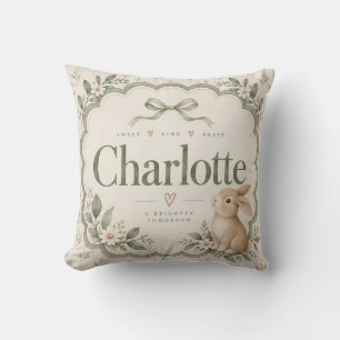 Oreiller de nursery Charlotte Fleur Bunny