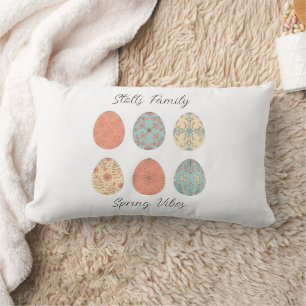 Oreiller de Pâques personnalisé - Pastel Floral