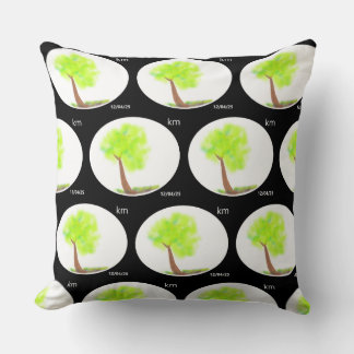 oreiller de peinture d'arbre km