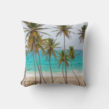 Oreiller de plage tropical