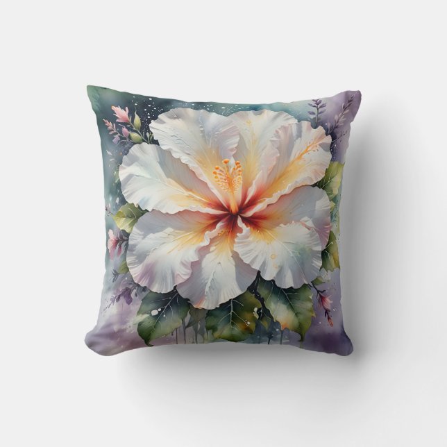 oreiller de rêve à l'hibiscus blanc (Recto)