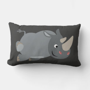 Oreiller de rhinocéros de dessin animé mignon