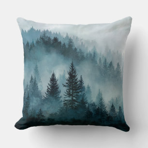 Oreiller de sérénité de la forêt bleue mystique