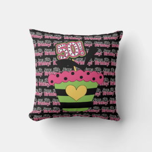Oreiller de souvenir de 50e anniversaire 50 cm x 5