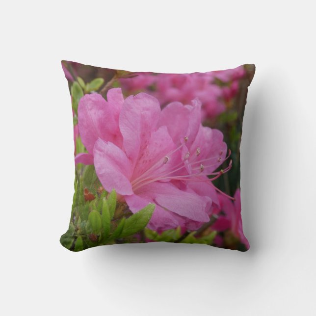 Oreiller de tendance avec image de rhododendron (Recto)