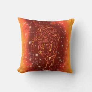 Oreiller De Tigre À Courir À Galaxy Starry Night