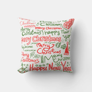 Oreiller de vacances Joyeux Noël et Bonne Année