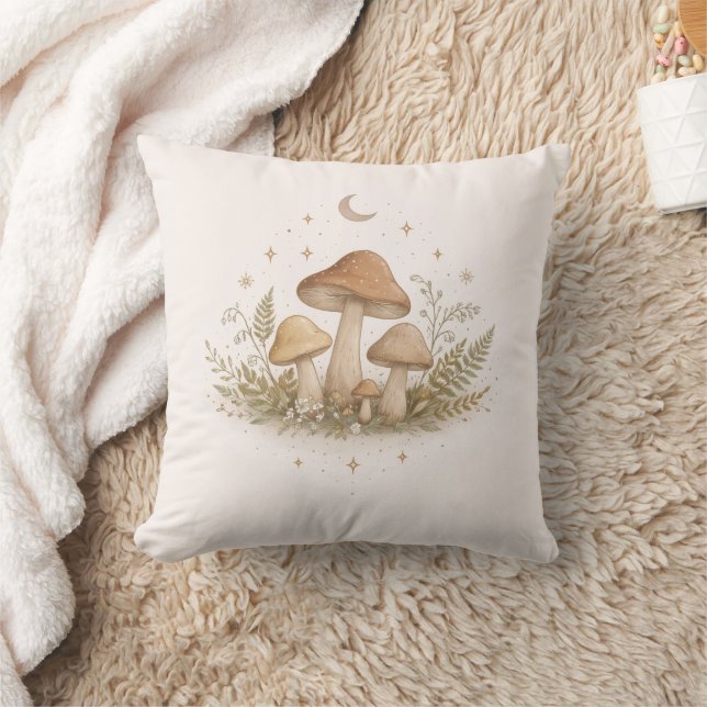 Oreiller décoratif à motif de fée champignon (Couverture)