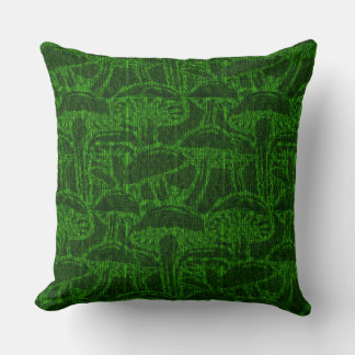 Oreiller décoratif à motif d'histoire de champigno