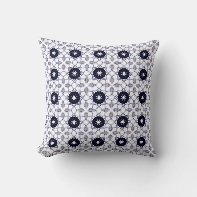 oreiller décoratif avec motif géométrique (Recto)