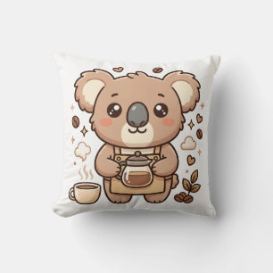 Oreiller décoratif Barista Koala Mignon