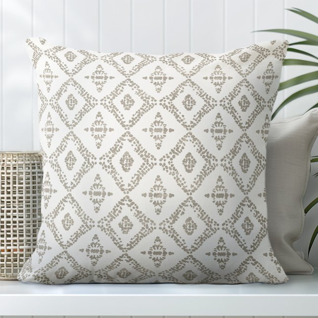 Oreiller décoratif Brown et blanc (Créateur téléchargé)