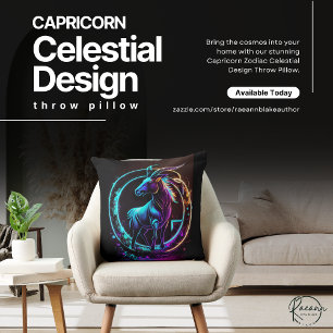 Oreiller décoratif Capricorne Zodiaque Céleste