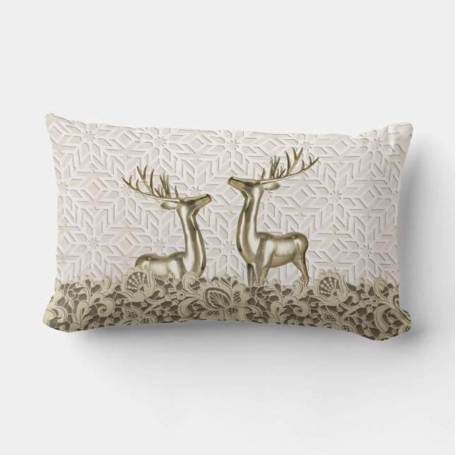 Oreiller décoratif cerf scandinave (Verso)