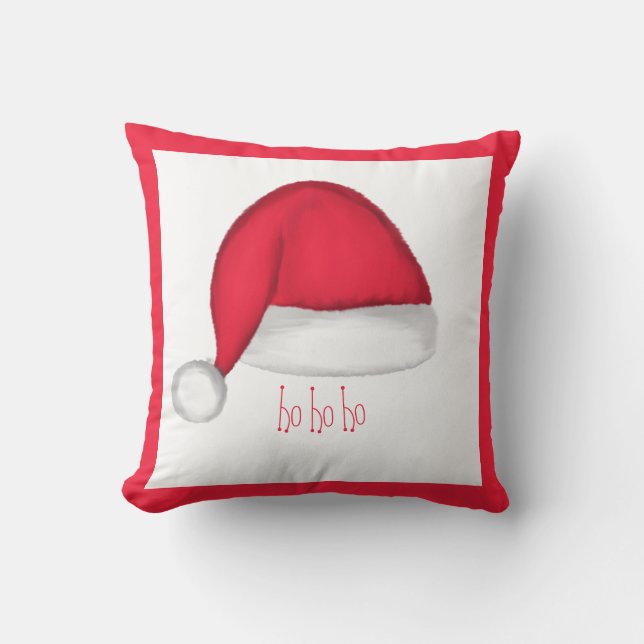 Oreiller décoratif chapeau de Père Noël (Recto)