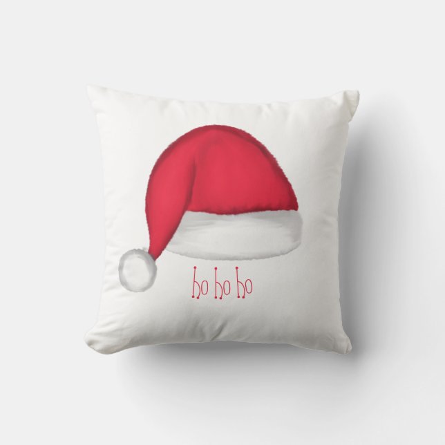 Oreiller décoratif chapeau de Père Noël (Recto)