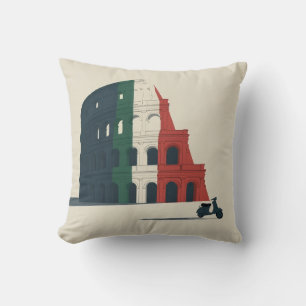Oreiller décoratif Colisée inspiré de l'Italie