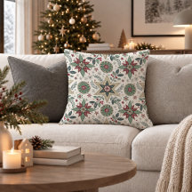 Oreiller décoratif de Noël nordique rustique