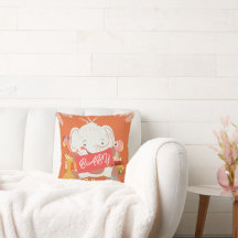 Oreiller décoratif Éléphant bébé