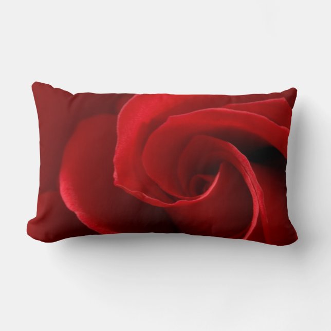 Oreiller décoratif en polyester Rose rouge, Coussi (Recto)