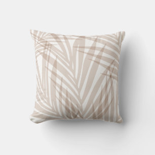 Oreiller décoratif feuilles tropicales minimaliste