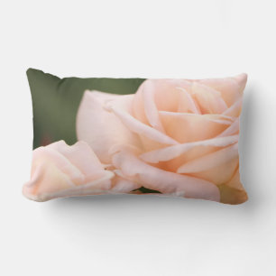 Oreiller décoratif Fleurs Roses Crème Beige