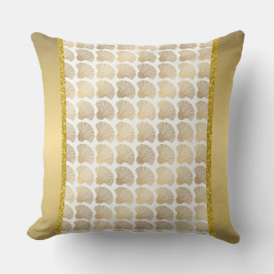 Oreiller décoratif Luxe Coquillage Doré
