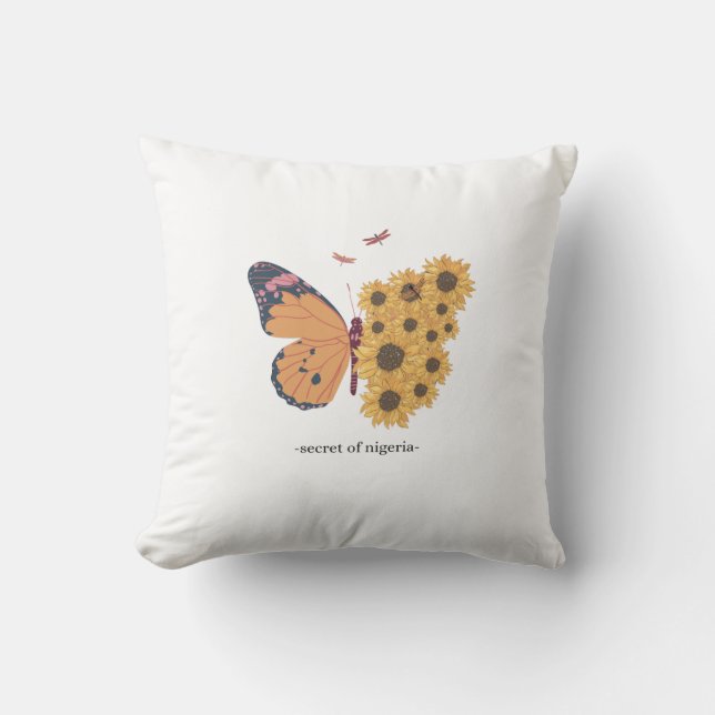 Oreiller Décoratif Papillon – Coussin Inspiré de l (Recto)