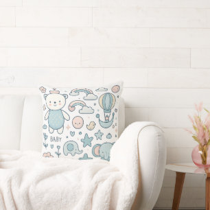 Oreiller décoratif pour la nurserie fantaisiste de